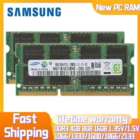 DDR3 Samsung/DDR4 RAM 4GB 8GB 16GB 1333MHz 1600MHz 2133MHz 2400MHz ...