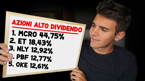 Azioni con il Dividendo più Alto conviene investirci YouTube