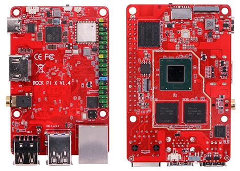 Одноплатный компьютер Rock Pi X Model B(4Gb\32Gb) X86
