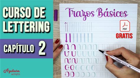 Curso De Lettering Trazos B Sicos Plantilla Pdf Gratis Cap