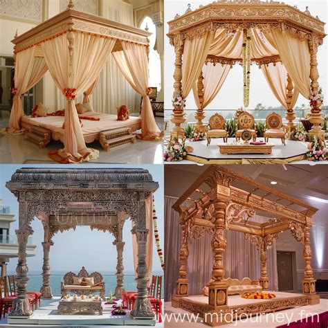 Traditional Indian Wedding Mandap Ceremony Journeyart