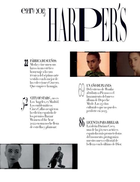 LILY COLLINS in Harper’s Bazaar Magazine, Spain January 2023 – HawtCelebs
