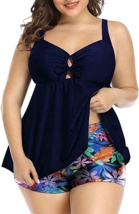 Buy Plus Curvves Plus Size Long Lined Bikini Top Blue Xl Online At Best Prices In India Jiomart