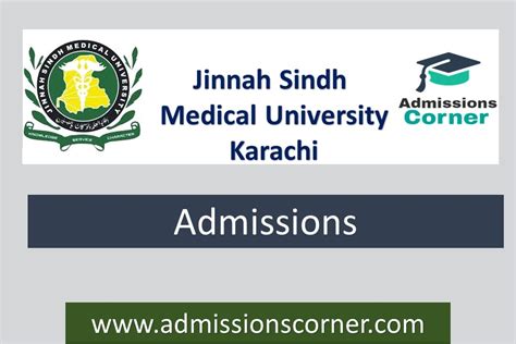 Jinnah Sindh Medical University Jsmu Admissions Spring