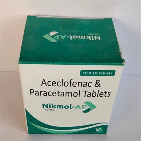 Aceclofenac And Paracetamol Tablets At Best Price In Dehradun Tanisk