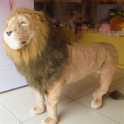 Super Huge Plush Lion Toy Big Simulation Lion Doll King Lion Toy