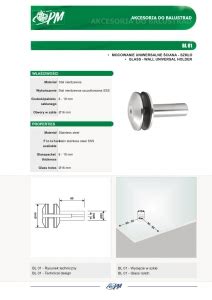 Katalog Okucia Do Szk A Akcesoria Do Balustrad Pm Polska