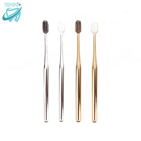 1Pc Luxury Soft Toothbrush Men Women Adult Tooth Brush Electroplate