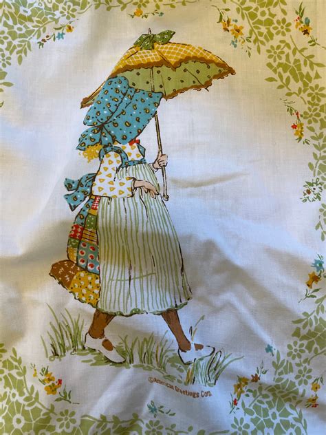 Vintage Holly Hobbie Twin Fitted Sheet Etsy