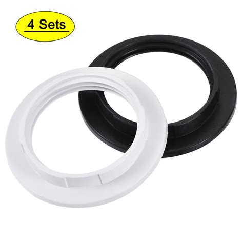 Uxcell E E Light Socket Rings Lamp Shade Holder Adapter Ring Black