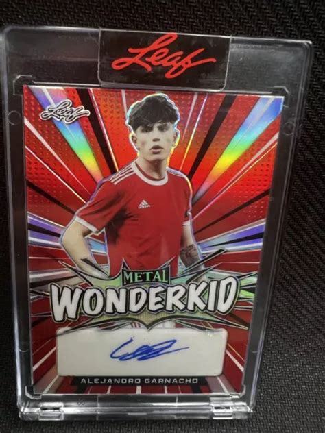 ALEJANDRO GARNACHO 2022 Leaf Metal Wonderkid Auto 5 COULEUR MATCH