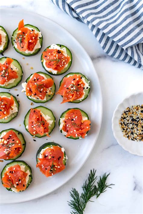 Smoked Salmon Cucumber Bites - Fresh Apron