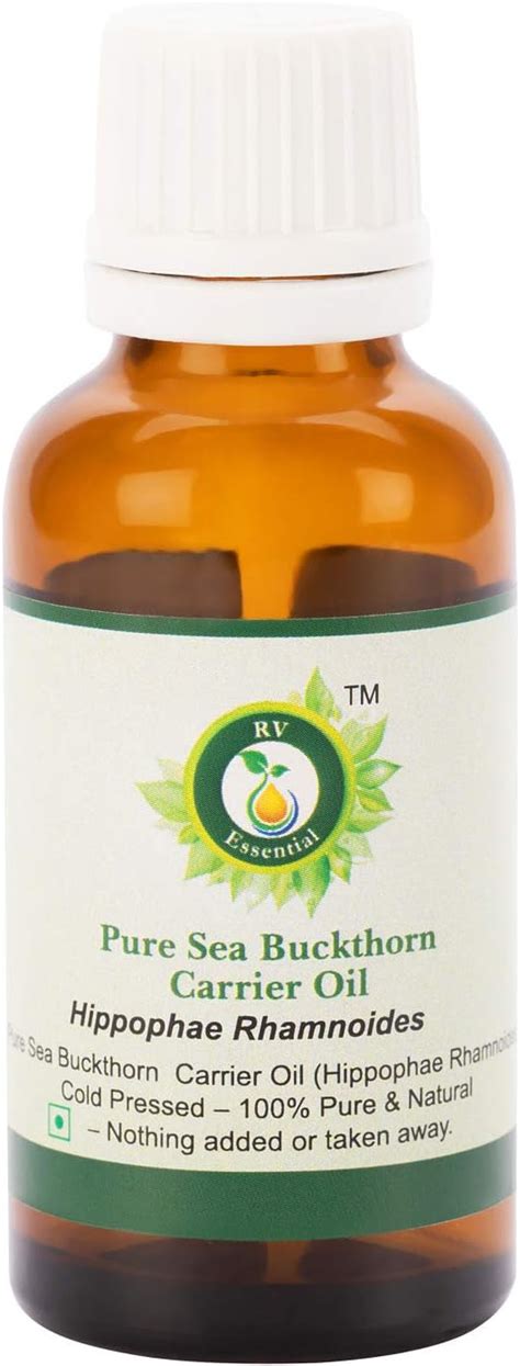 R V Essential Pure Sea Buckthorn Carrier Oil 30ml 1 01oz Hippophae