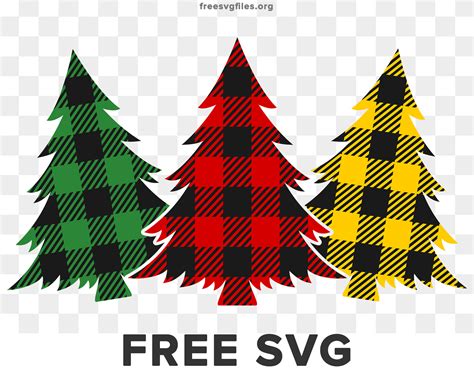 Free Buffalo Plaid Christmas Svg Clipart Set For Cricut Silhouette My