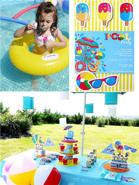 Pool Party Ideas & Kids Summer Printables - Party Ideas | Party ...