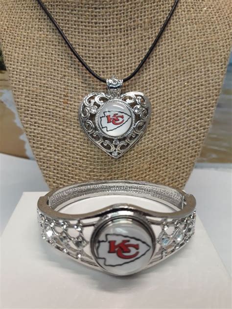 Kansas City Chiefs Necklace Kansas City Chiefs Football Kc Chiefs