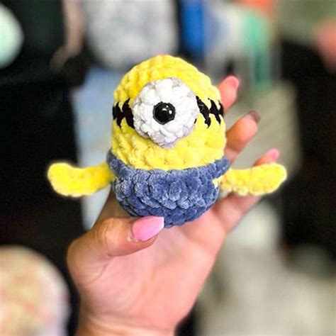 Free Crochet Keychain Pattern For Minions