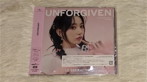 Unboxing Le Sserafim Japan Nd Single Album Unforgiven Sakura Version