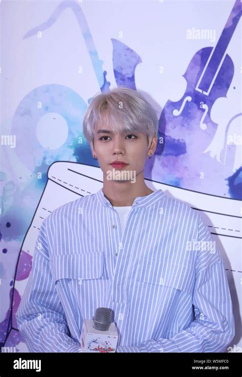 Taiwanese Singer Lin Yanjun Also Known As Evan Lin Attends A Superga