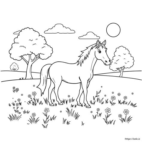 Printable Coloring Pages Of Horses