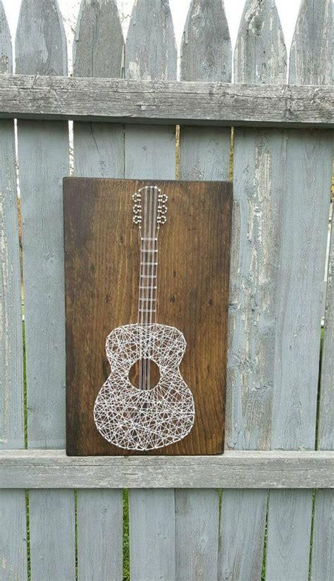 Acoustic Guitar String Art String Wall Art String Art String Art Diy