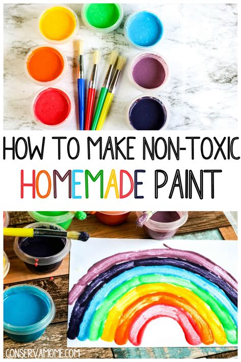 How to make Non-Toxic Homemade Kids Paint - Easy paint recipe