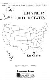 Fifty Nifty United States Sheet Music by Ray Charles (SKU: 35006682 ...