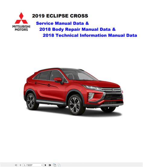 Mitsubishi Eclipse Cross Technical Information Service Body