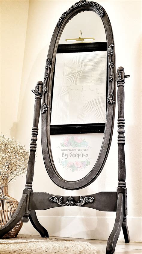 Refinished Cheval Mirror Floor Mirror Shabby Chic Mirror Baroque