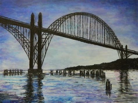 Newport Bridge Derek Johnson Art Gallery Paintings And Prints Landscapes And Nature Beach