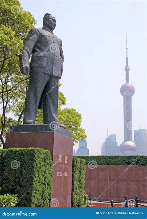 Statue Of Chen Yi Editorial Stock Photo Image Of Huangpu 5356163