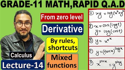 27grade 11 Math Derivatives Lecture 14shortcutrules Mixed