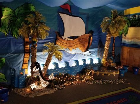 Shipwrecked Vbs Kids Church Stage Kids Church Decor Church Stage