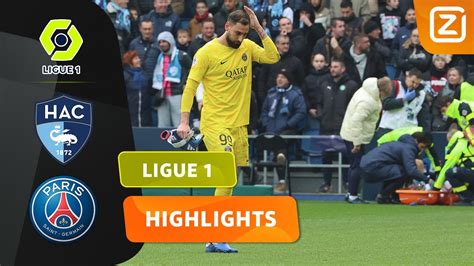 DONNARUMMA KRIJGT EVEN KORTSLUITING Le Havre Vs PSG Ligue 1