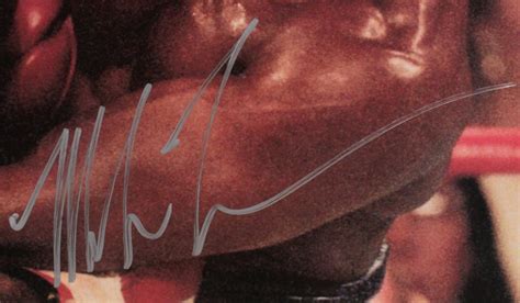 Mike Tyson Signed 16x20 Madman Photo Jsa Coa