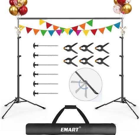 Amazon Emart Backdrop Stand X Ft Heavy Duty Background