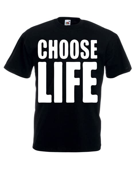 Choose Life Wham Retro S S T Shirt Wham Fancy Dress Adults Gift