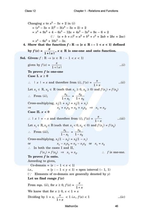 Ncert Solutions For Class 12 Maths Chapter 1 Miscellaneous Mathongo