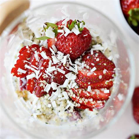 Strawberries And Cream Overnight Oats Simply Scratch