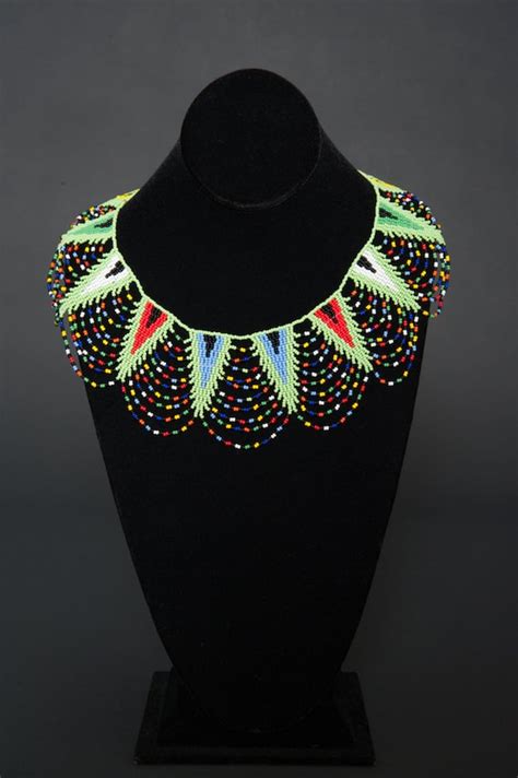 Zulu Beaded Lace Necklace