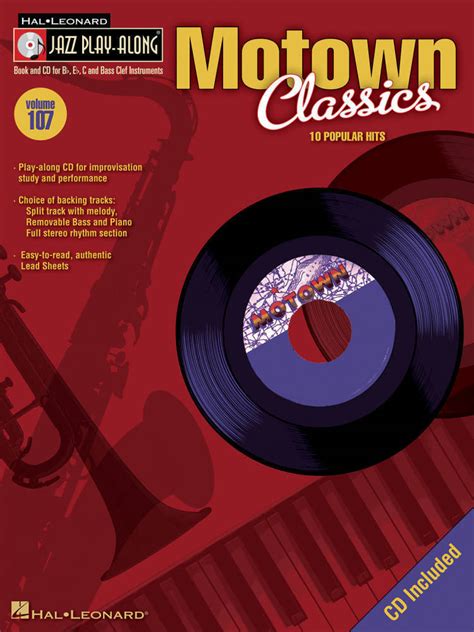 Hal Leonard Motown Classics: Jazz Play-Along Volume 107 - Book/CD ...