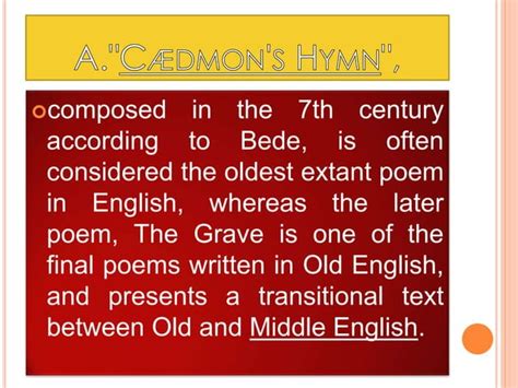 Anglo Saxon Literature Ppt