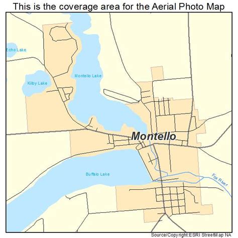 Aerial Photography Map of Montello, WI Wisconsin