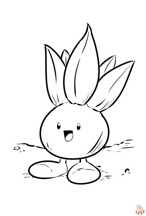 Free Oddish Coloring Pages Printable And Easy Gbcoloring The