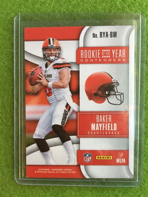 BAKER MAYFIELD ROOKIE CARD RC CONTENDERS CLEVELAND BROWNS SP 2018