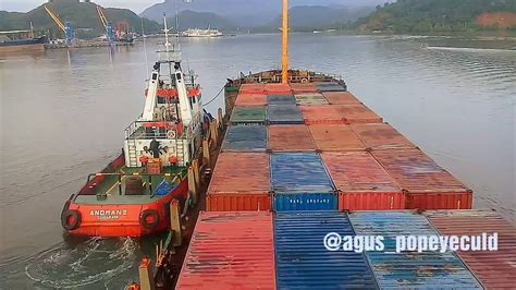 Olah Gerak Kapal Sandar D Port Of Lembar Lombok Ntb Youtube