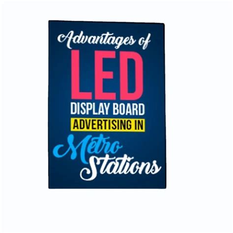 LED Display Sign Board, 12W at Rs 500/sq ft in New Delhi | ID ...