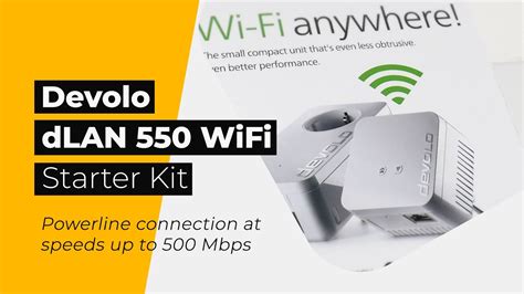 Devolo DLAN 550 WiFi Starter Kit Powerline Connection At Speeds Up To