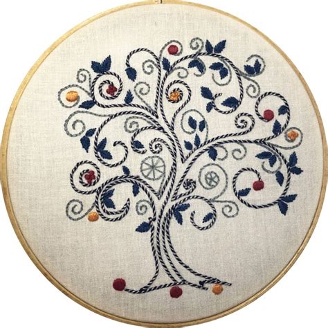 Kit De Broderie Traditionnelle Mon Arbre De Vie Printemps Alveocrea