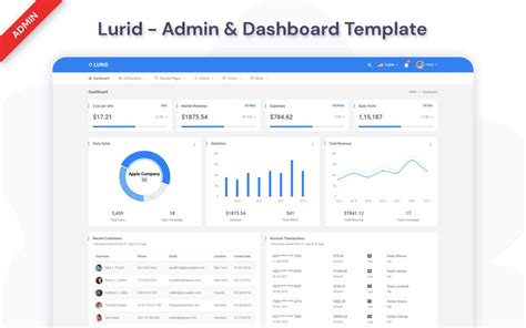 Lurid - Material Design & Dashboard Admin Template